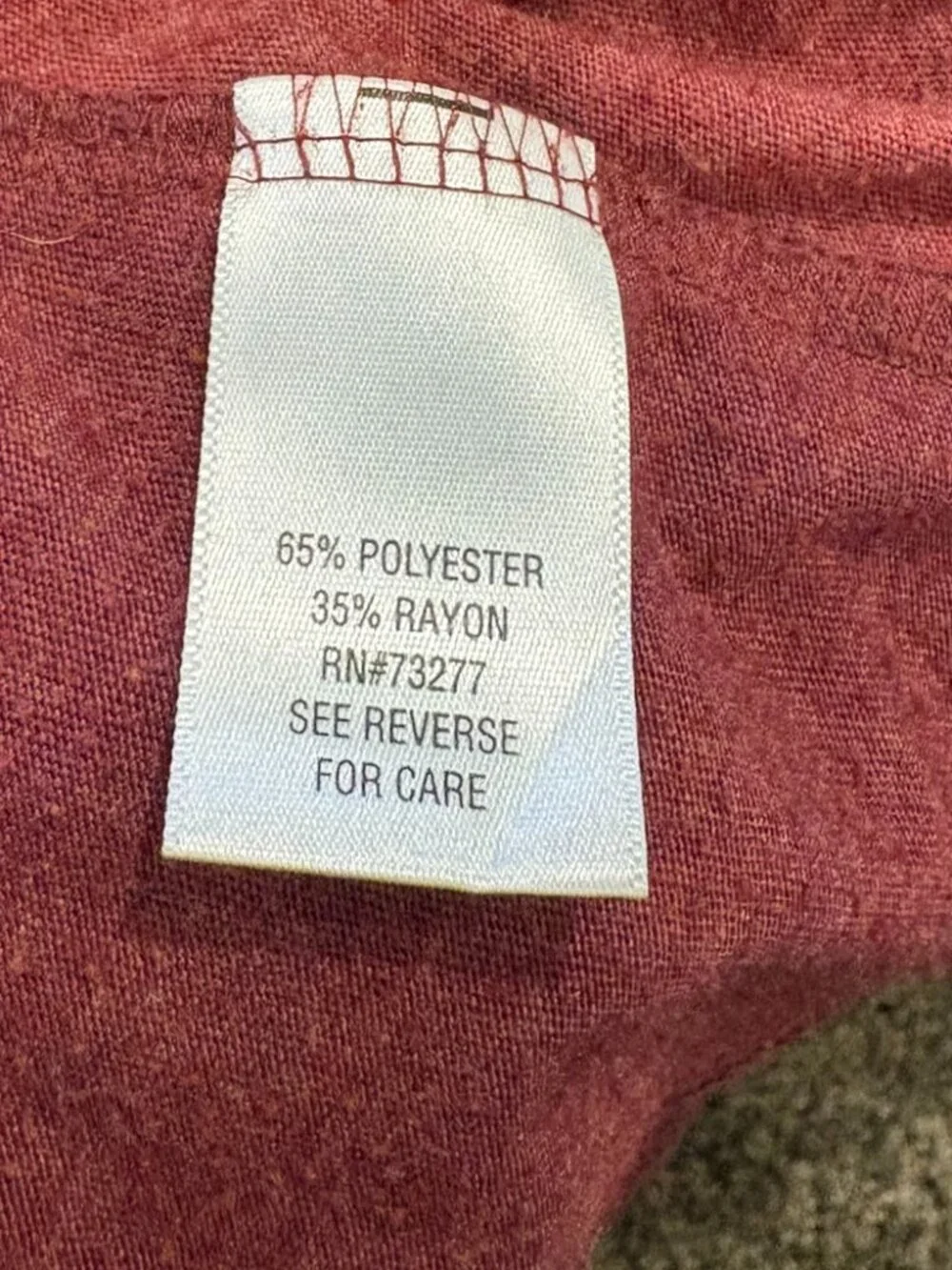 Sonoma open front burgundy cardigan, size M